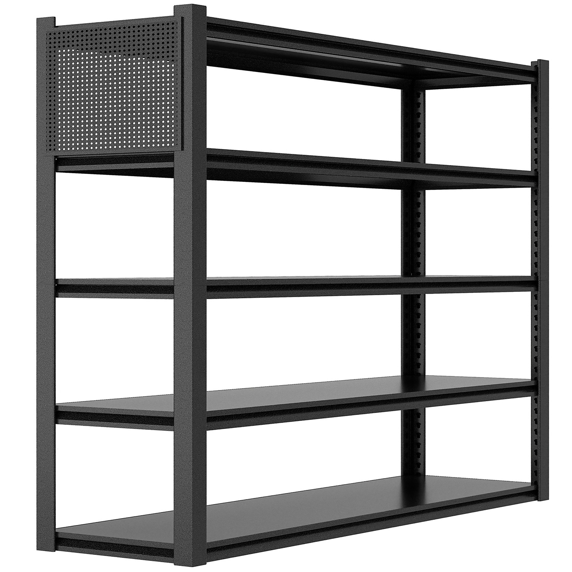 Heavy Duty Garage Shelving Units with Pegboard